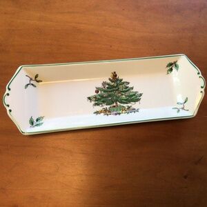 Spode rectangular dish, Christmas Tree